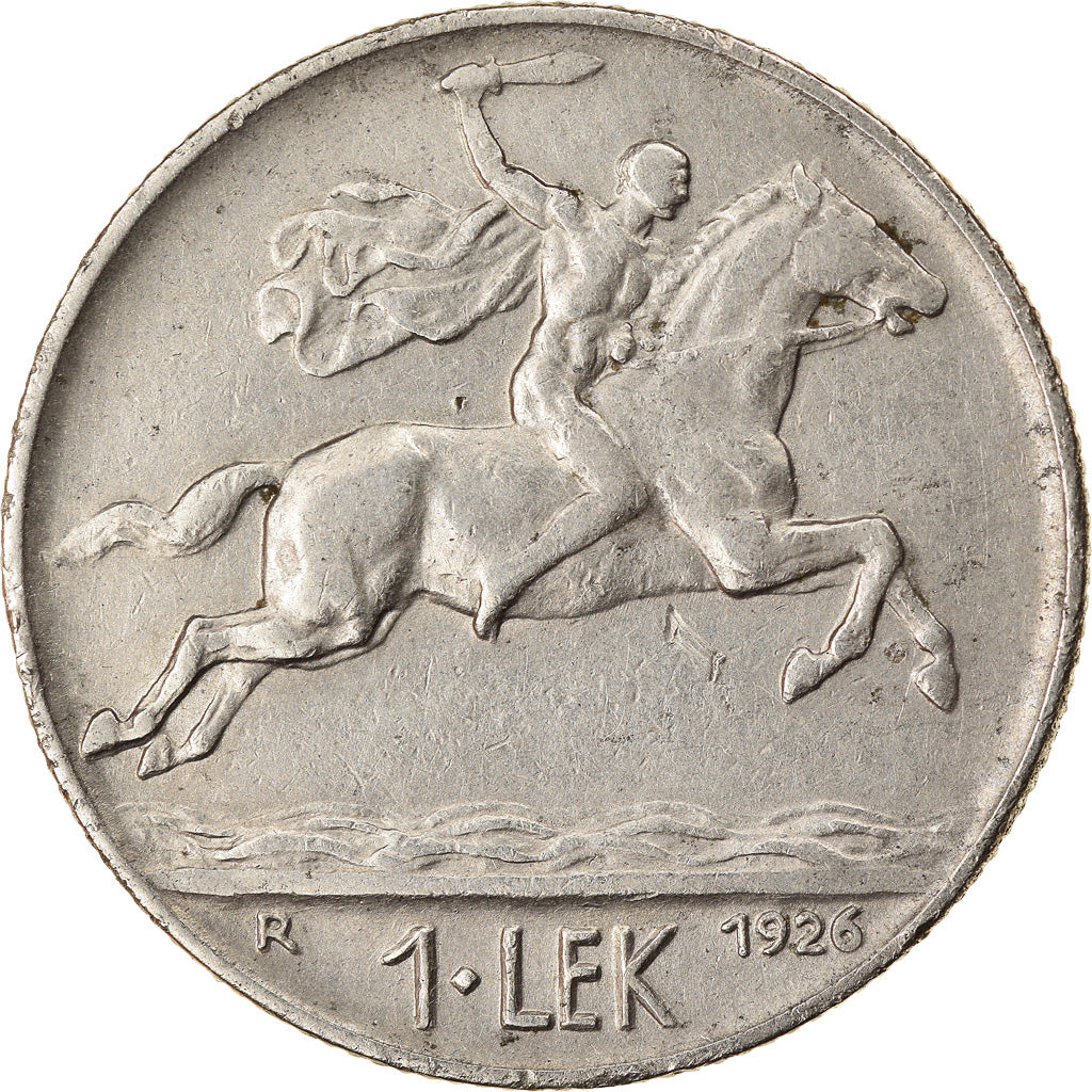 Moneta, Albania, Lek, 1926, Rome, BB, Nichel, KM:5