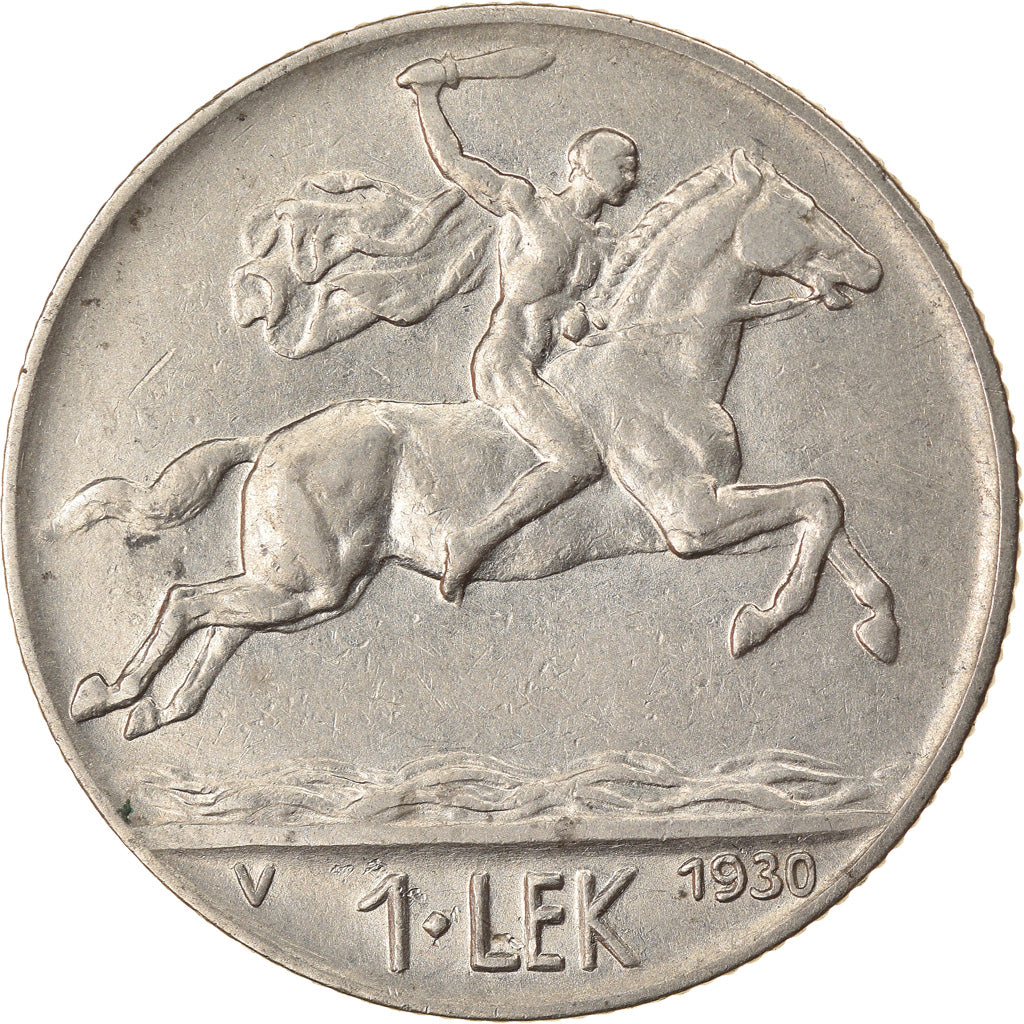 Moneta, Albania, Lek, 1930, Rome, BB, Nichel, KM:5