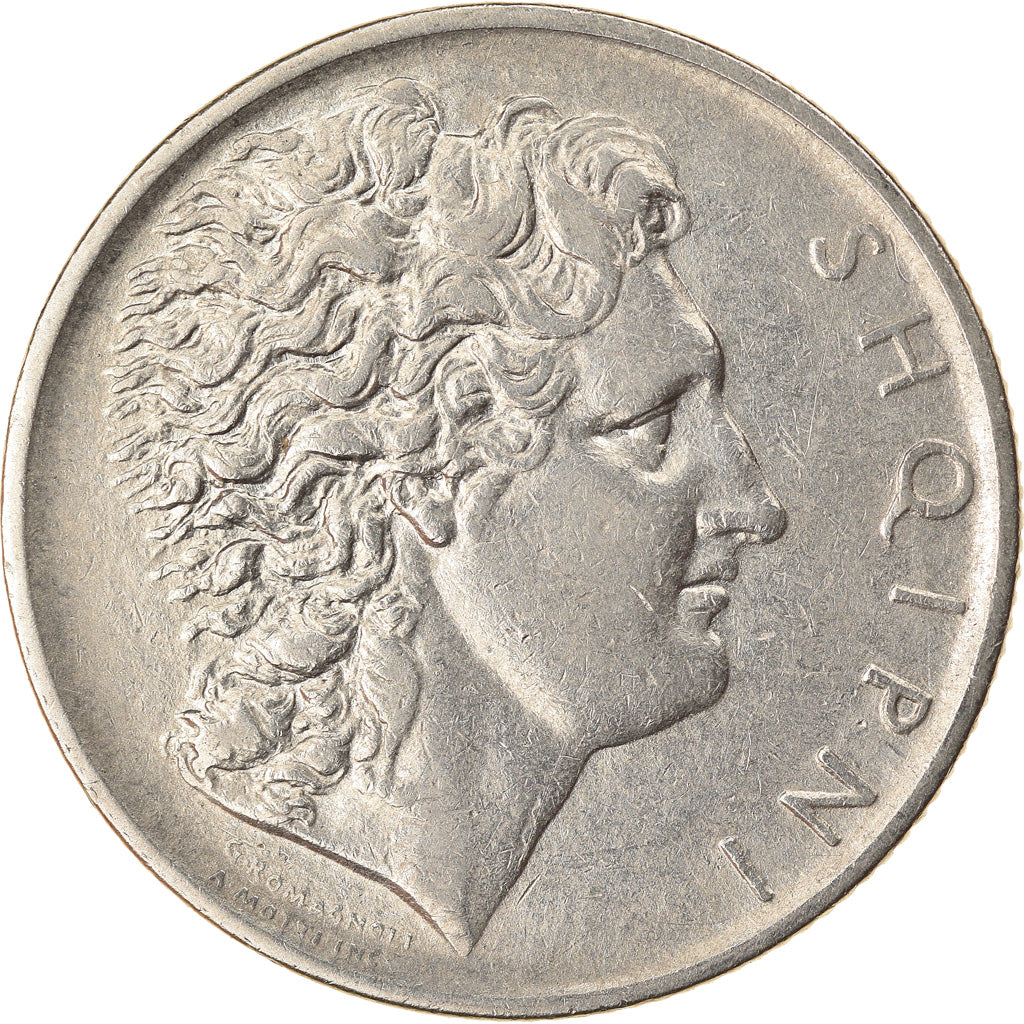 Monnaie, Albania, Lek, 1930, Rome, TTB, Nickel, KM:5