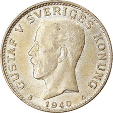 Monnaie, Suède, Gustaf V, Krona, 1940, SPL, Argent, KM:786.2