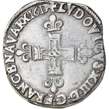 Münze, Frankreich, Louis XIII, 1/4 Écu à la croix, 1/4 Ecu, 1613, Bayonne