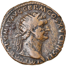 Coin, Domitian, Dupondius, Roma, Very rare, EF(40-45), Copper, RIC:manque
