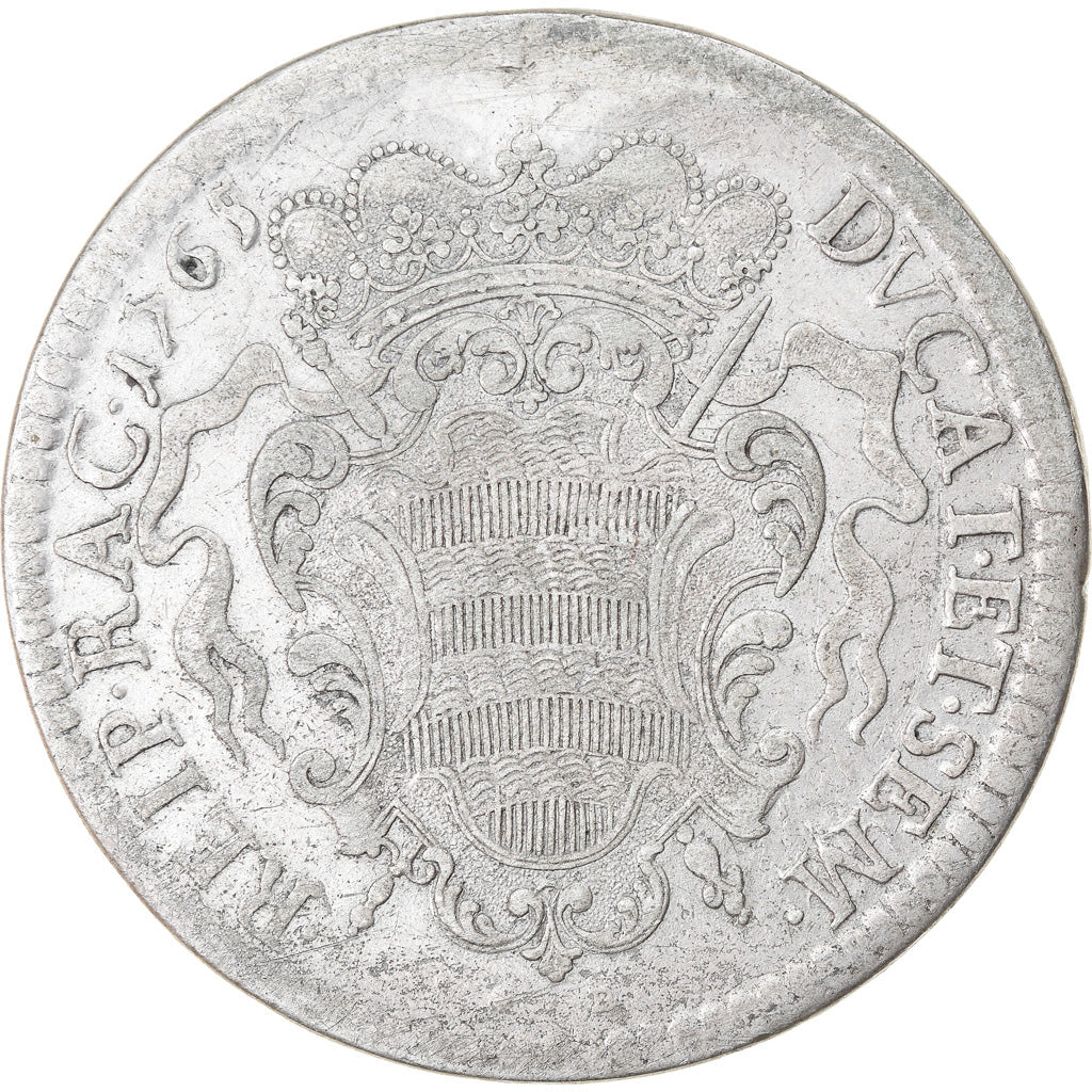 Moneta, RAGUSA, Tallero, Ducat Et Sem, 1765, Ragusa, MB+, Argento