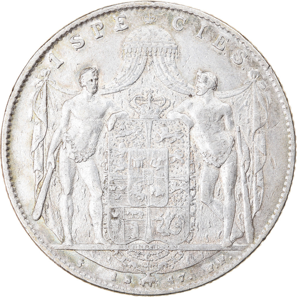 Monnaie, Danemark, Christian VIII, Speciedaler, 1847, Altona, TTB+, Argent