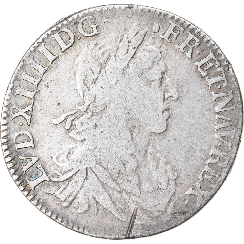 Munten, Frankrijk, Louis XIV, 1/2 Écu au buste juvénile, 1/2 Ecu, 1660