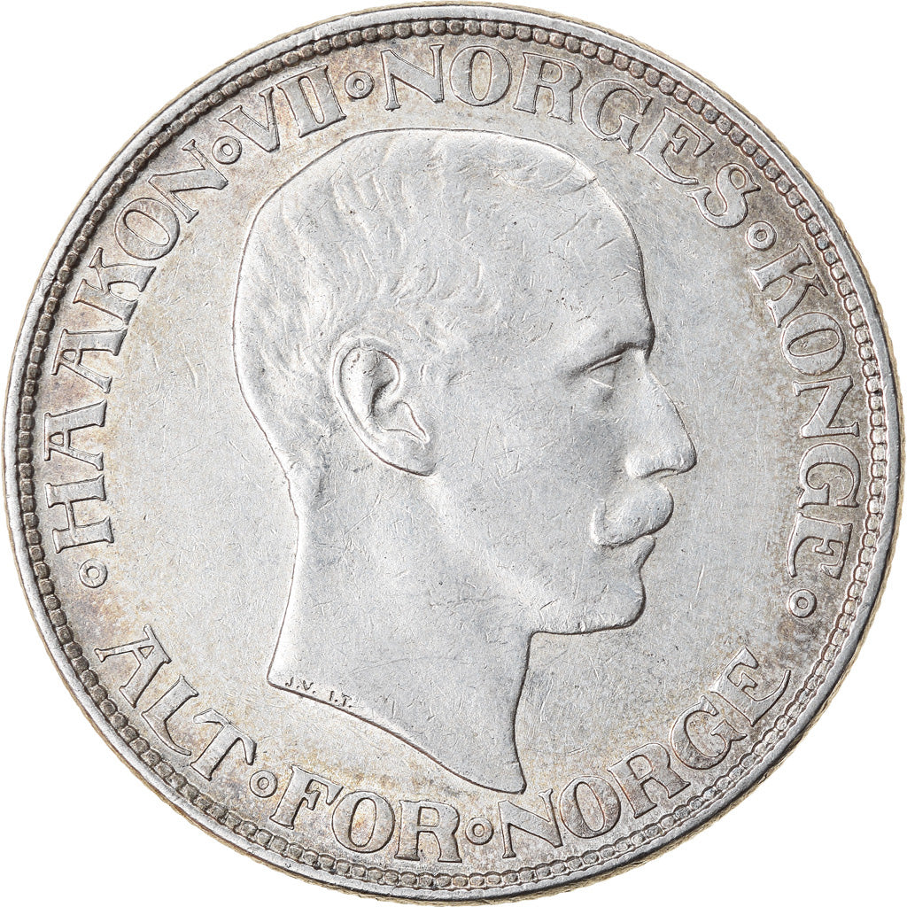 Monnaie, Norvège, Haakon VII, 2 Kroner, 1917, SUP+, Argent, KM:370