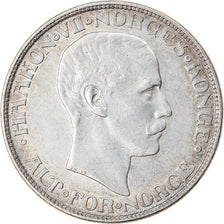 Monnaie, Norvège, Haakon VII, 2 Kroner, 1917, SUP+, Argent, KM:370