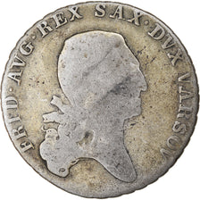 Moneta, Polonia, Friedrich August I, 1/3 Talara, 1812, MB+, Argento, KM:86