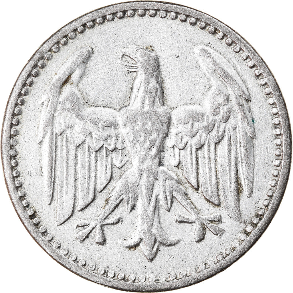 Münze, Deutschland, Weimarer Republik, 3 Mark, 1924, Karlsruhe, SS+, Silber