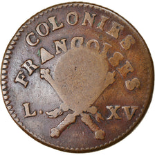 Moneta, Guadalupe, 3 Sols 9 Deniers, 1793, BB+, Bronzo, KM:1, Lecompte:4