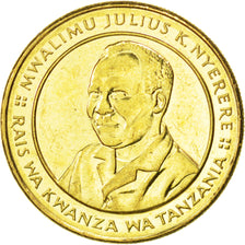 TANZANIA, 100 Shilingi, 1994, KM #32, MS(63), Brass Plated Steel, 9.03