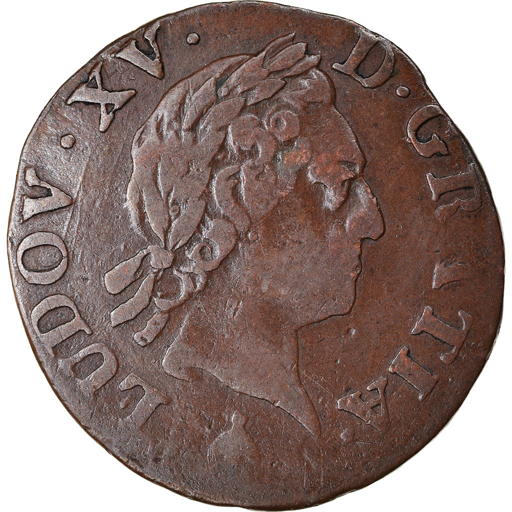Münze, Frankreich, Louis XV, Liard, 1769, Toulouse, S, Kupfer, Gadoury:272