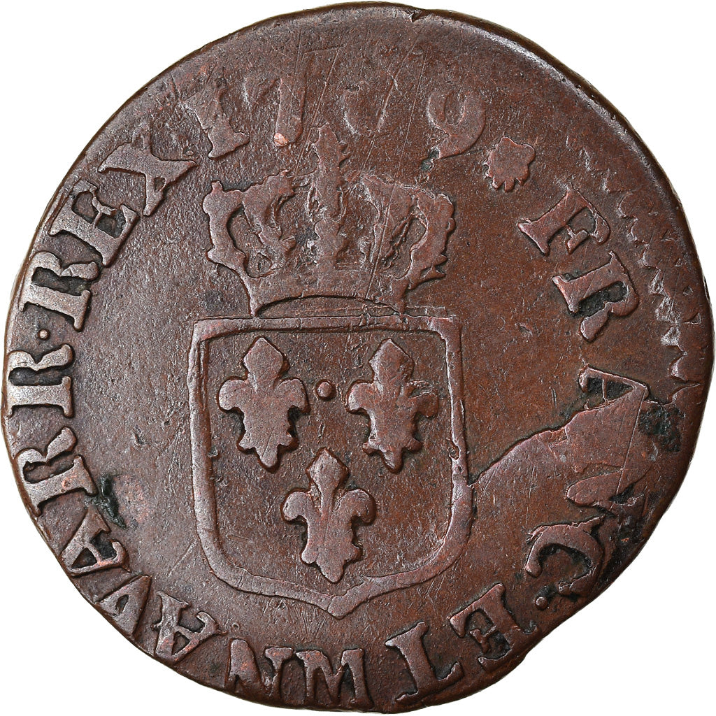 Münze, Frankreich, Louis XV, Liard, 1769, Toulouse, S, Kupfer, Gadoury:272
