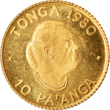 Monnaie, Tonga, King Taufa'ahau Tupou IV, 10 Pa'anga, 1980, SPL, Or, KM:64