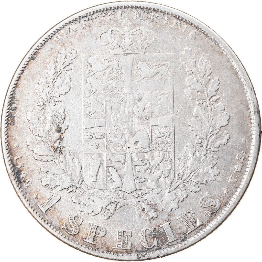 Coin, Denmark, Frederik VII, Speciedaler, 1849, Copenhagen, EF(40-45), Silver