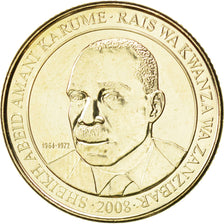 Coin, Tanzania, 200 Shilingi, 2008, MS(63), Copper-Nickel-Zinc, KM:34