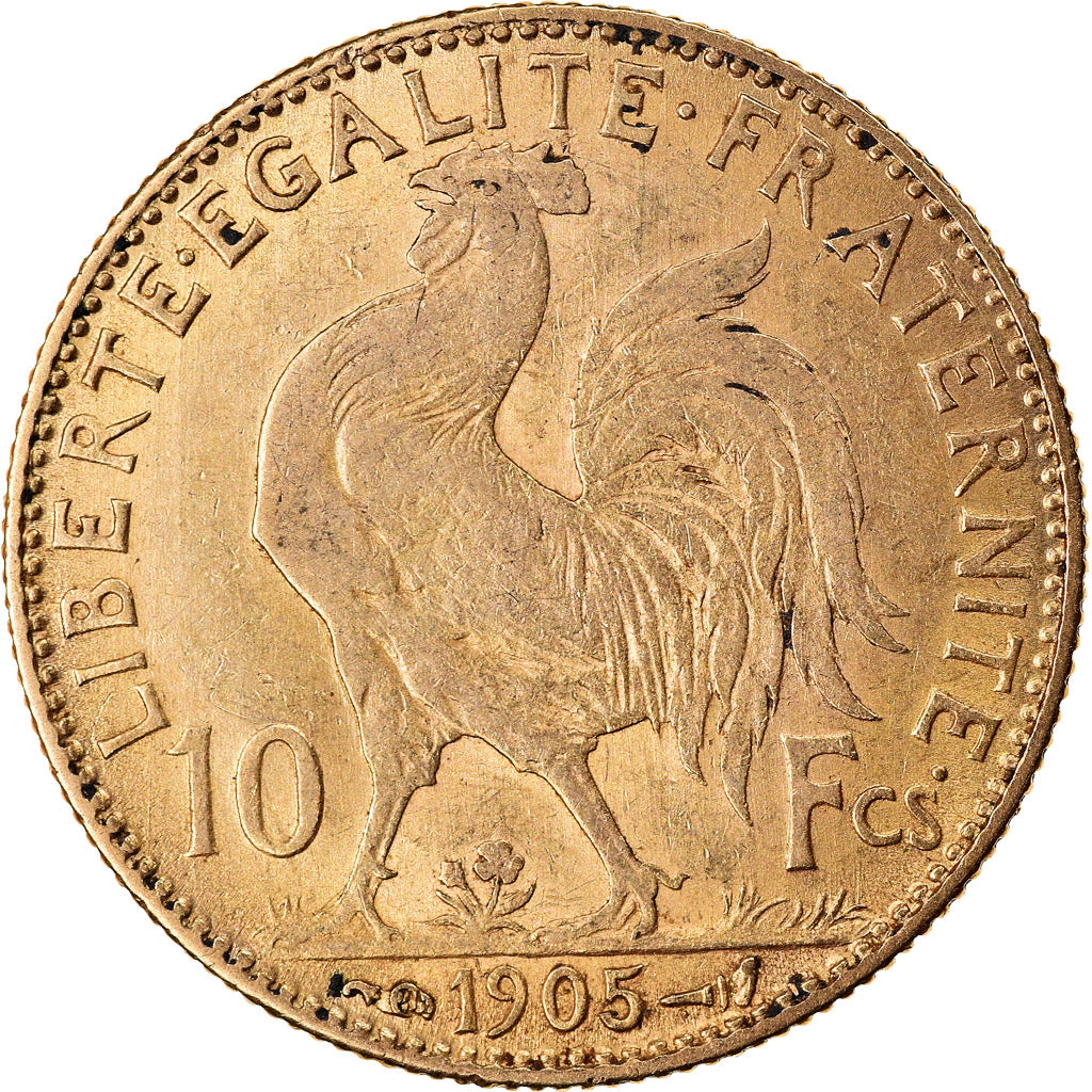 Münze, Frankreich, Marianne, 10 Francs, 1905, Paris, SS+, Gold, KM:846
