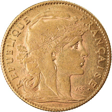 Münze, Frankreich, Marianne, 10 Francs, 1906, Paris, S+, Gold, KM:846