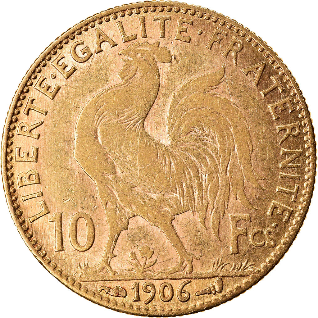 Münze, Frankreich, Marianne, 10 Francs, 1906, Paris, S+, Gold, KM:846
