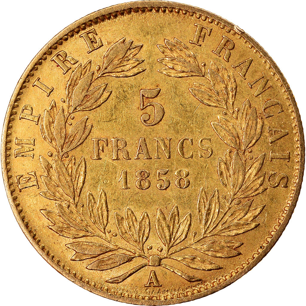 Monnaie, France, Napoleon III, Napoléon III, 5 Francs, 1858, Paris, TB, Or