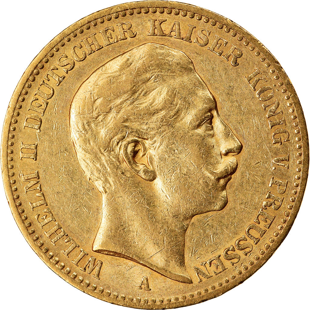 Monnaie, Etats allemands, PRUSSIA, Wilhelm II, 20 Mark, 1897, Berlin, TTB+, Or