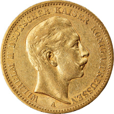 Monnaie, Etats allemands, PRUSSIA, Wilhelm II, 20 Mark, 1897, Berlin, TTB+, Or