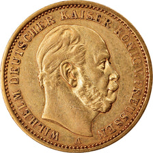 Coin, German States, PRUSSIA, Wilhelm I, 20 Mark, 1875, Berlin, AU(55-58), Gold