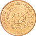 TONGA, 2 Seniti, 2002, KM #67a, MS(63), Copper Plated Steel, 21, 3.52