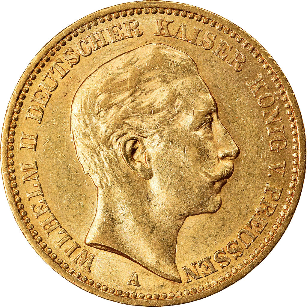 Coin, German States, PRUSSIA, Wilhelm II, 20 Mark, 1900, Berlin, MS(63), Gold
