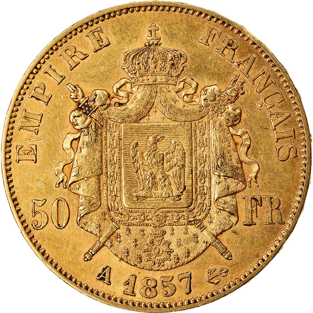 Münze, Frankreich, Napoleon III, Napoléon III, 50 Francs, 1856, Paris, SS+