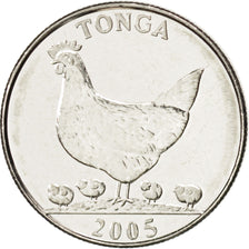 TONGA, 5 Seniti, 2005, KM #68a, MS(63), Nickel Plated Steel, 19.39, 2.84