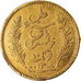 Tunisie, Ali Bey, 10 Francs, 1891, Paris, TTB, Or, KM:226