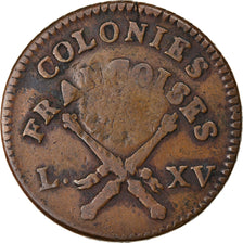 Monnaie, Guadeloupe, 3 Sols 9 Deniers, 1793, TTB+, Bronze, KM:1, Lecompte:4