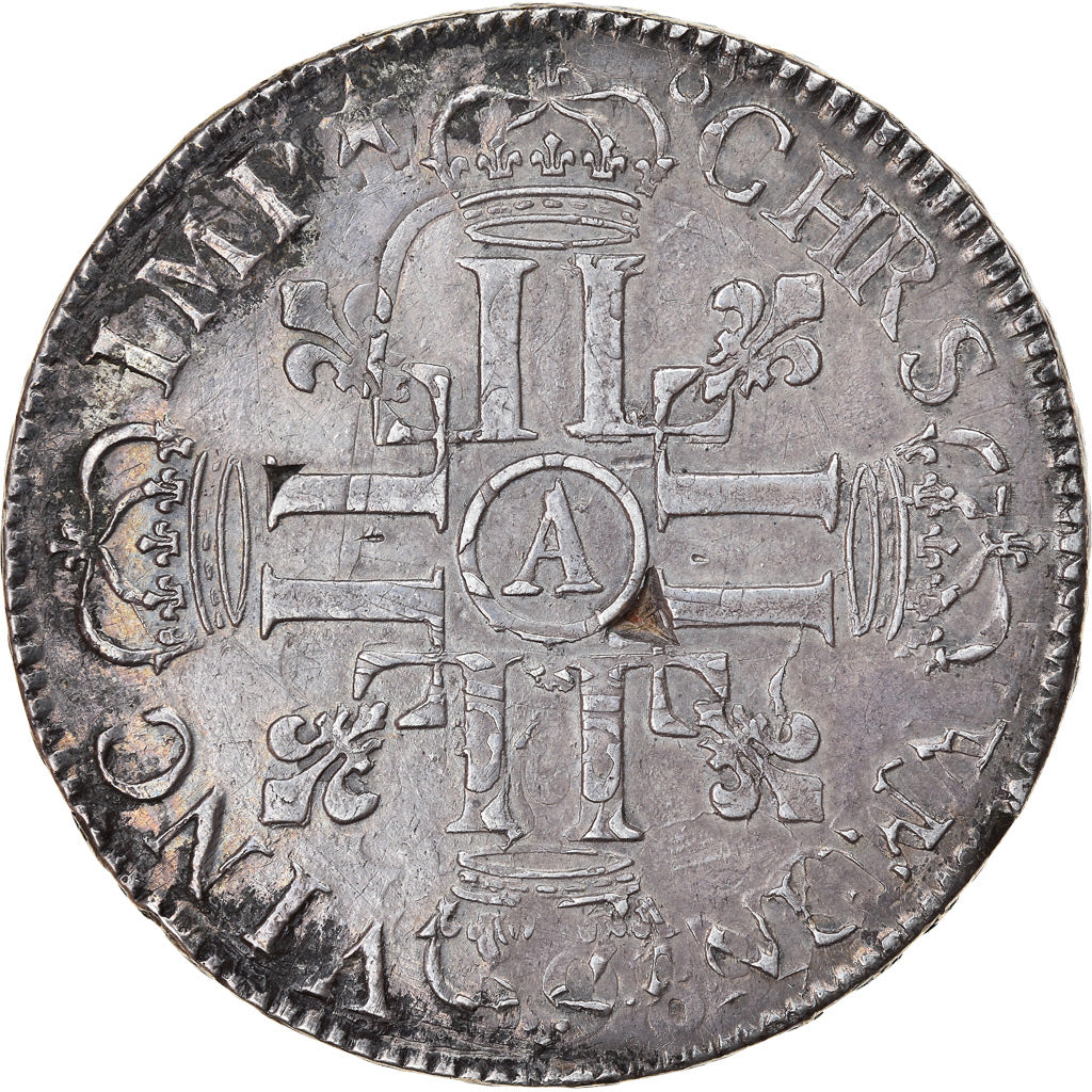 Moneta, Francja, Louis XIV, Écu aux 8 L, Ecu, 1691, Paris, EF(40-45), Srebro
