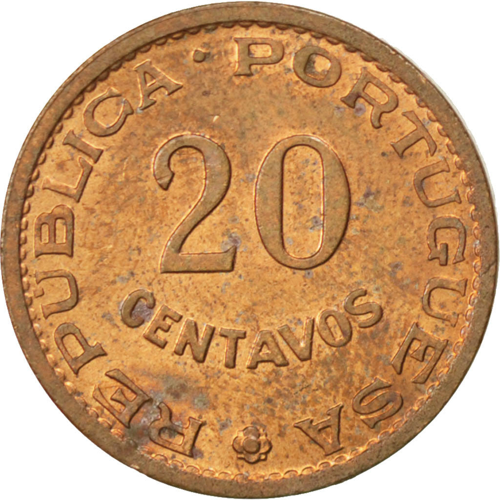 Coin, Timor, 20 Centavos, 1970, Lisbon, AU(55-58), Bronze, KM:17