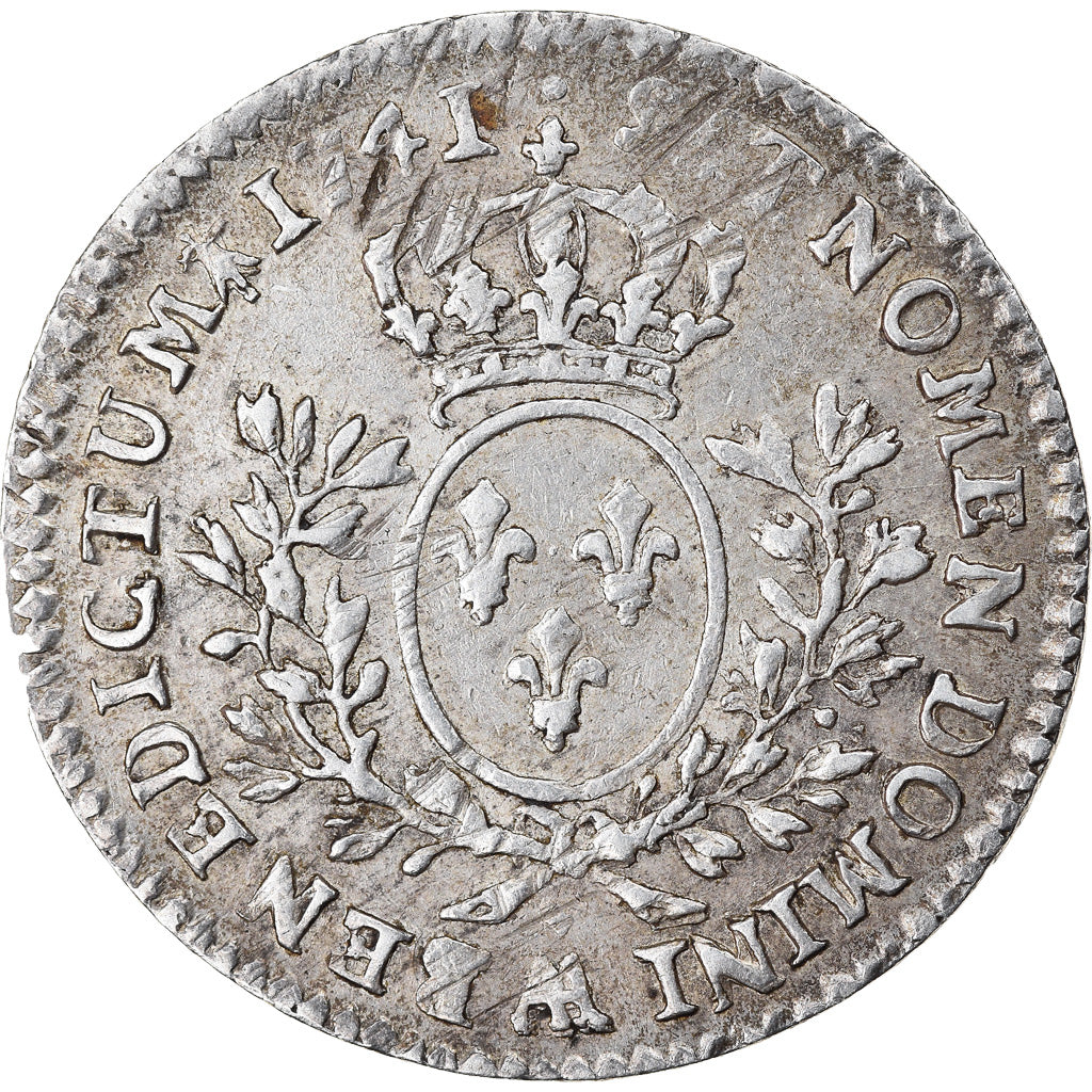 Coin, France, Louis XV, 1/5 Écu au bandeau, 24 Sols, 1/5 ECU, 1741, Metz