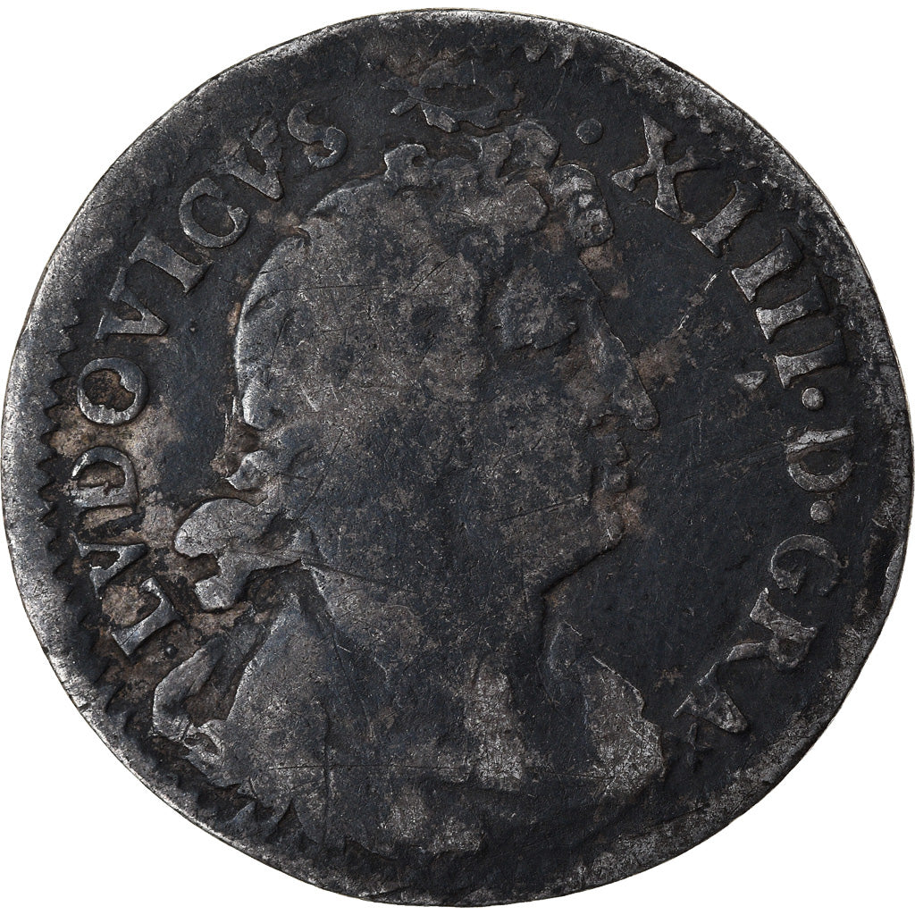 Monnaie, France, Louis XIV, 4 Sols dits « des Traitants », 4 Sols, 1677