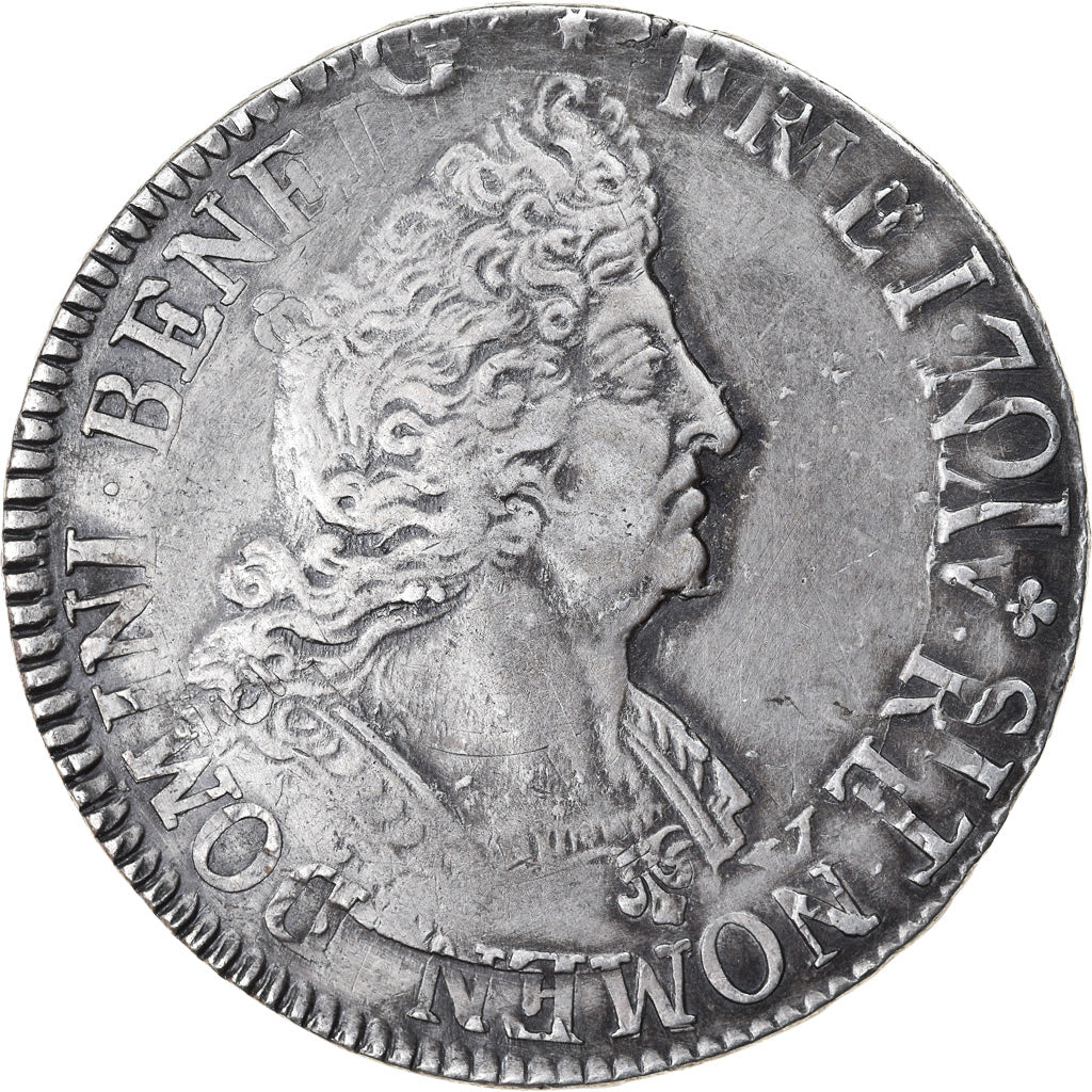 Moneta, Francia, Louis XIV, Ecu aux 8 L, Lille, BB, Argento, Gadoury:224