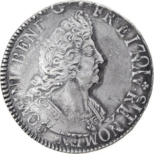 Moneta, Francia, Louis XIV, Ecu aux 8 L, Lille, BB, Argento, Gadoury:224