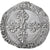 France, Henri III, 1/2 Franc au col plat, 1578, Troyes, Silver, VF(20-25)