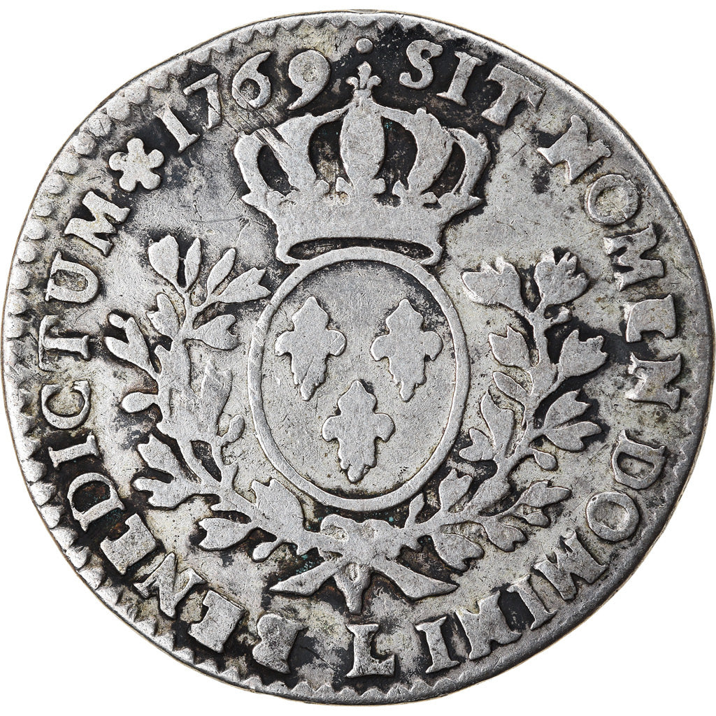 Moneda, Francia, Louis XV, 1/5 Écu au bandeau, 24 Sols, 1/5 ECU, 1769, Bayonne