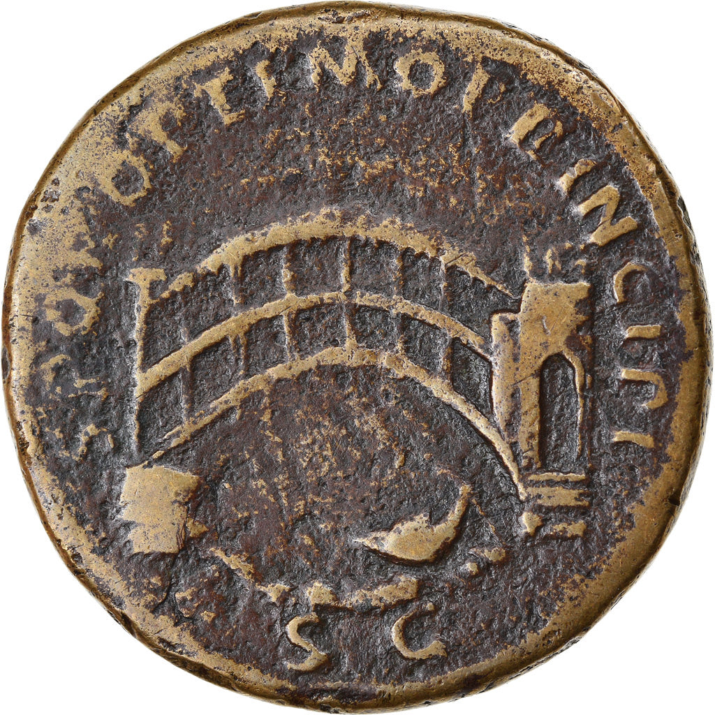 Moeda, Trajan, Sestertius, AD 107-110, Rome, Rara, EF(40-45), Bronze, RIC:569