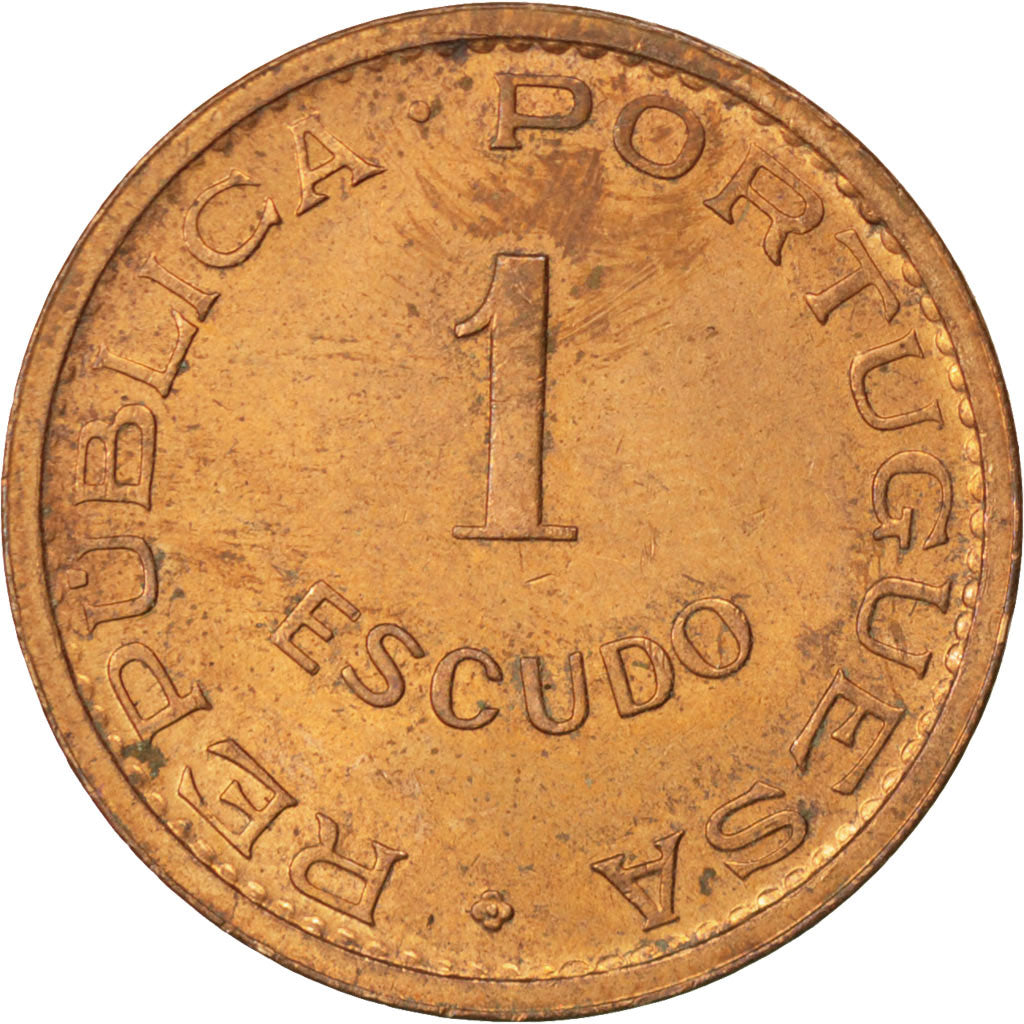 TIMOR, Escudo, 1970, Lisbon, KM #19, AU(55-58), Bronze, 25.7, 7.99