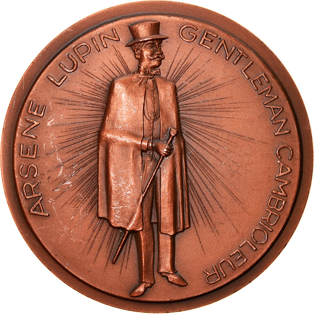 France, Medal, Maurice Leblanc, Arsène Lupin, Arts & Culture, 1979, Vincent