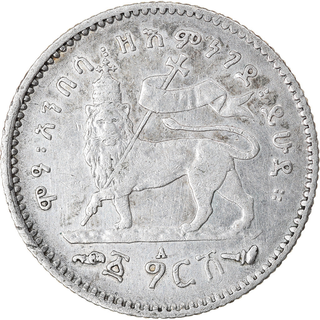Coin, Ethiopia, Menelik II, Gersh, 1903, Paris, VF(30-35), Silver, KM:12
