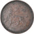 Moeda, Etiópia, Menelik II, 1/32 Birr, 1889, VF(30-35), Cobre ou Latão, KM:11