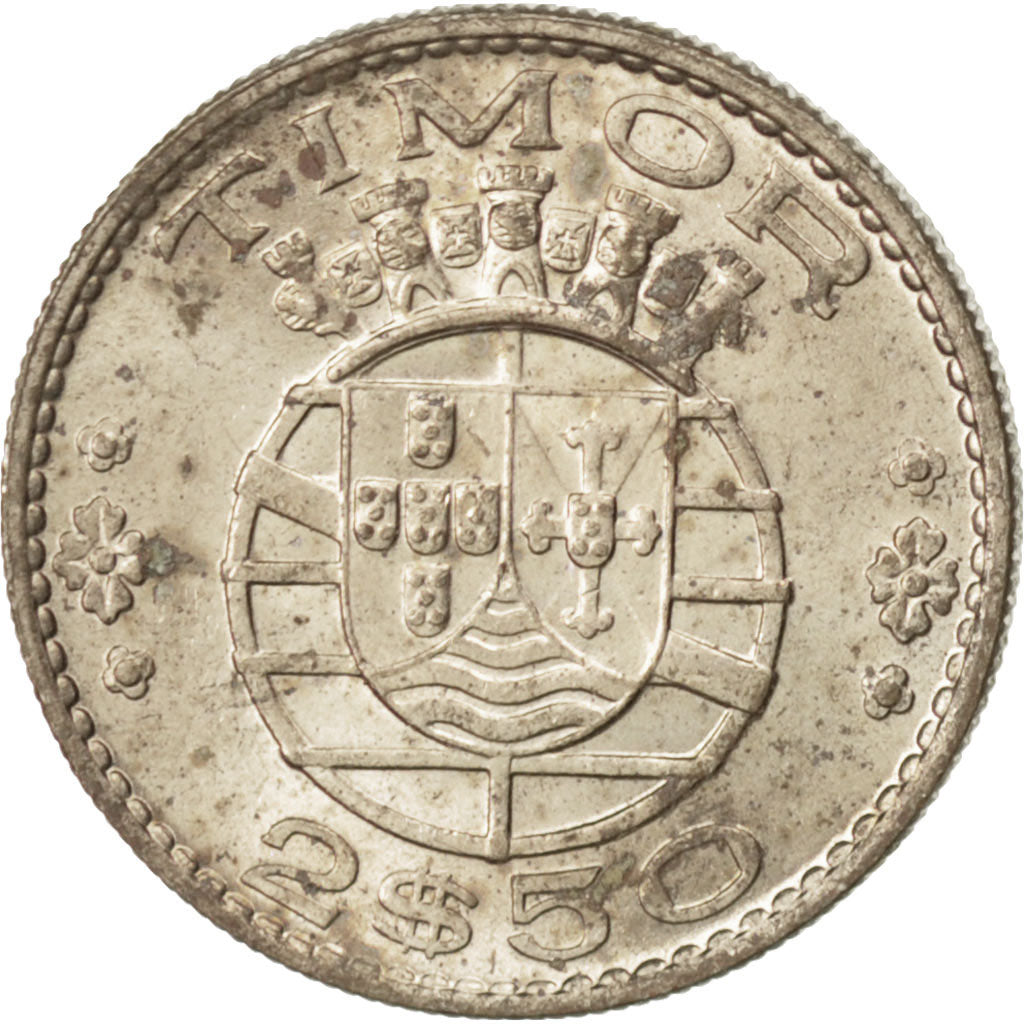Timor, 2-1/2 Escudos, 1970, Lisbon, SPL-, Rame-nichel, KM:20