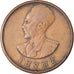 Monnaie, Éthiopie, Haile Selassie I, 5 Cents, Amist Santeem, 1944, TB, Cuivre