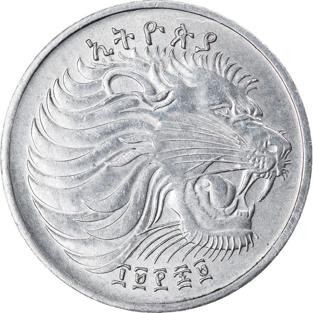 Moeda, Etiópia, Cent, 1977, British Royal Mint, AU(55-58), Alumínio, KM:43.1