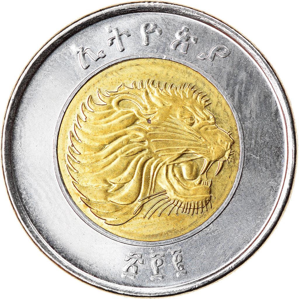Münze, Äthiopien, Birr, 2010, Royal Canadian Mint, STGL, Bi-Metallic, KM:78